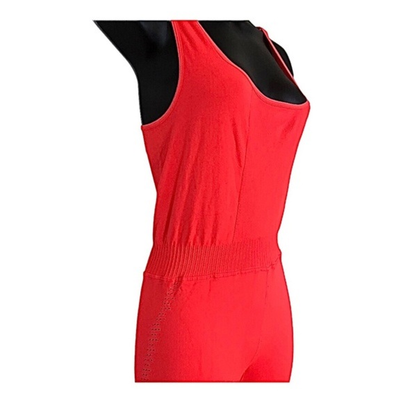 Free People FP movement bright orange Good karma onesie jumpsuit size M/L new - Picture 10 of 12